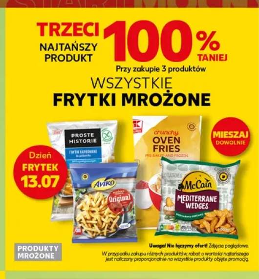 Frytki mrożone +4 warianty
