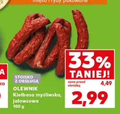Kiełbasa myśliwska Olewnik +1 wariant