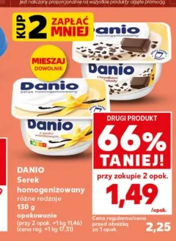 Serek homogenizowany Danio z kawałkami czekolady +2 warianty