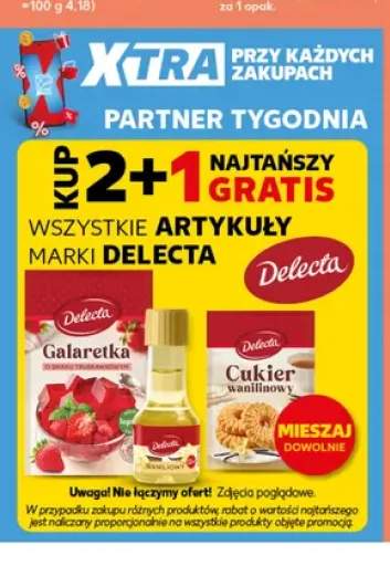 Galaretka o smaku truskawkowym Delecta +2 warianty
