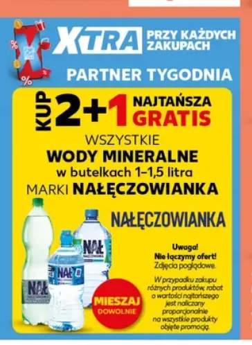 Wody mineralne w butelkach 1-1,5 litra marki Nałęczowianka +2 warianty