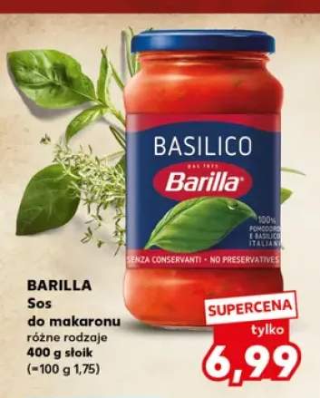 Sos do makaronu Barilla Basilico