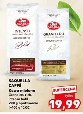 Kawa mielona Saquella Caffè Intenso +1 wariant