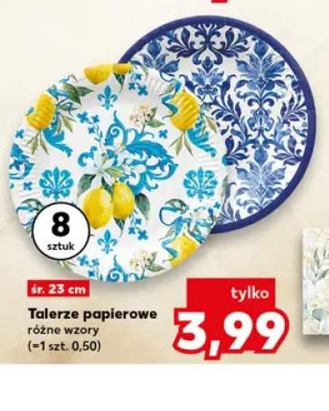 Talerze papierowe