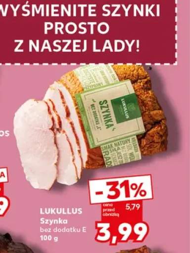 Szynka bez dodatku E Lukullus