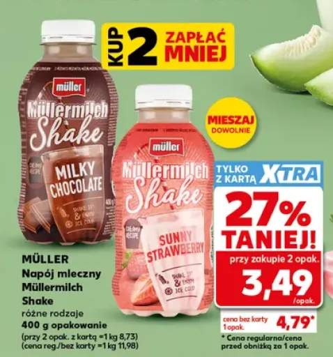 Napój mleczny Müllermilch Shake Sunny Strawberry +1 wariant