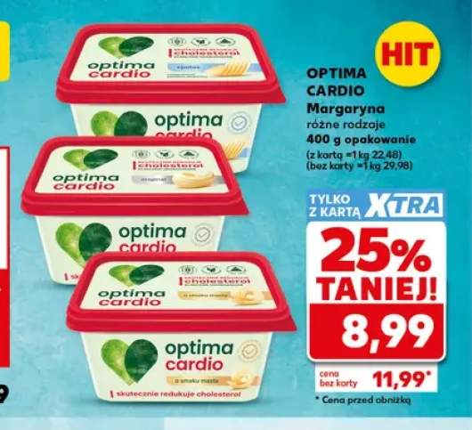 Margaryna z potasem Optima Cardio +2 warianty