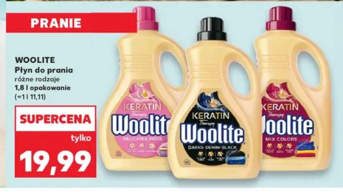 Płyn do prania Woolite Keratin Therapy Delicates & Wool +2 warianty