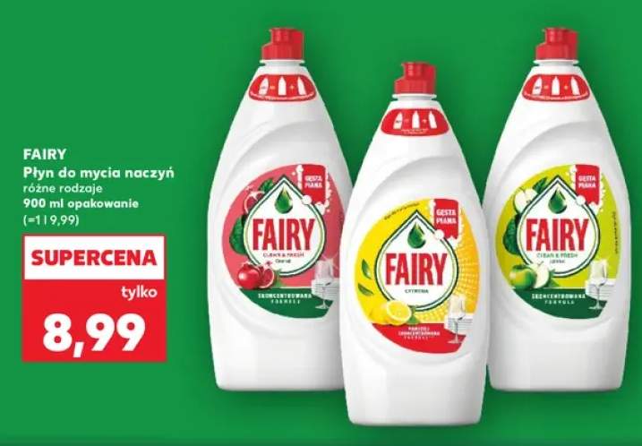 Płyn do mycia naczyń Fairy Granat +2 warianty