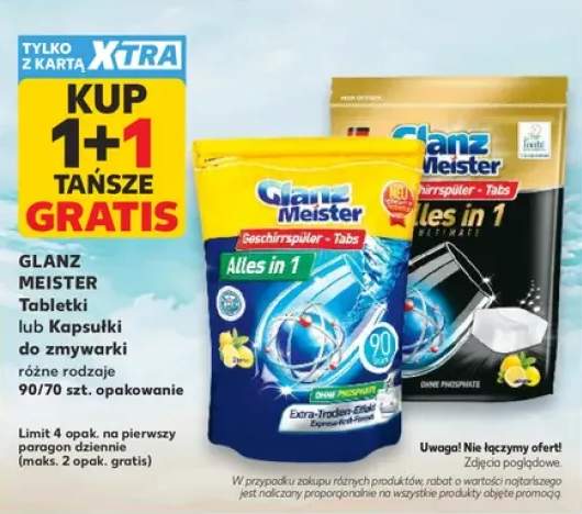 Tabletki do zmywarki Glanz Meister Alles in 1 +1 wariant