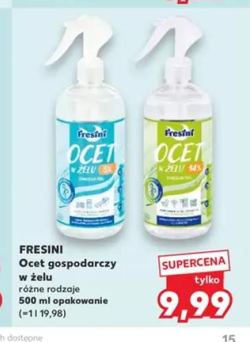 Ocet gospodarczy w żelu Fresini 5% +1 wariant