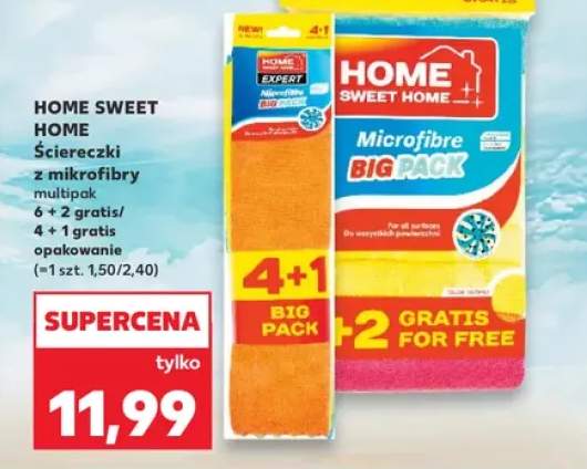 Ściereczki z mikrofibry Home Sweet Home 5-pak +1 wariant