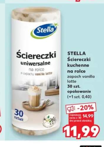 Ściereczki uniwersalne na rolce Stella zapach vanilla latte