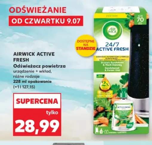 Odświeżacz powietrza Air Wick Active Fresh urządzenie i wkład