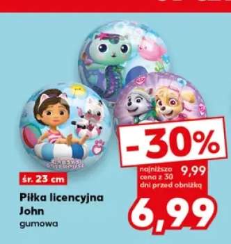 Piłka licencyjna John gumowa