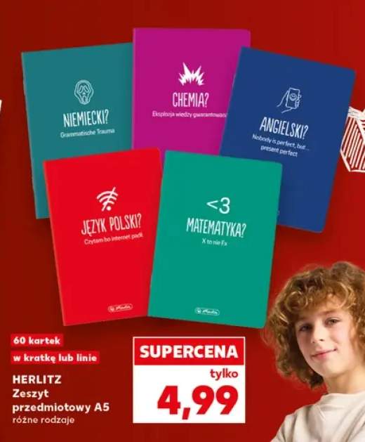 Zeszyt przedmiotowy A5 Herlitz Matematyka +3 warianty