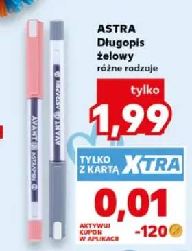 Długopis żelowy Astra Avant