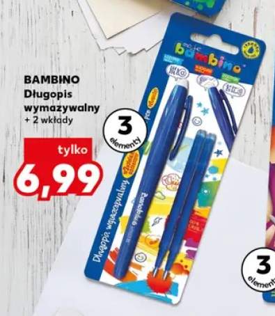 Długopis wymazywalny Bambino + 2 wkłady