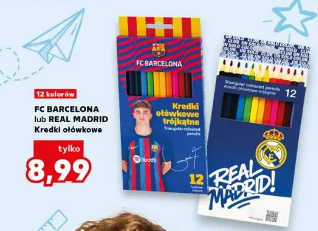 Kredki ołówkowe trójkątne Real Madrid