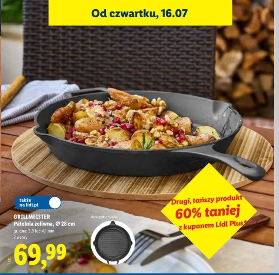 patelnia żeliwna