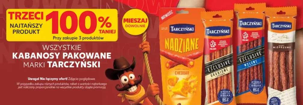 Kabanosy pakowane Tarczyński +4 warianty