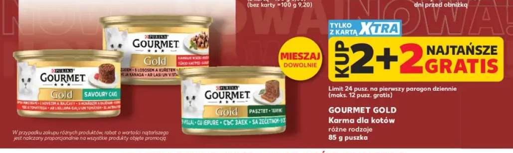 Karma dla kotów Gourmet Gold Savoury Cake +2 warianty