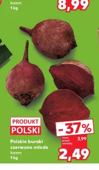 Buraki czerwone młode polskie luzem