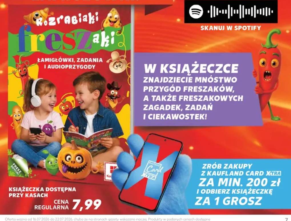 Książeczka Rozrabiaki Freszaki Łamigłówki zadania i audioprzygody