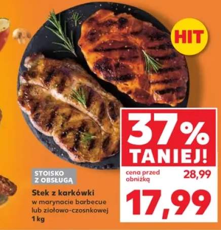 Stek z karkówki w marynacie barbecue +1 wariant