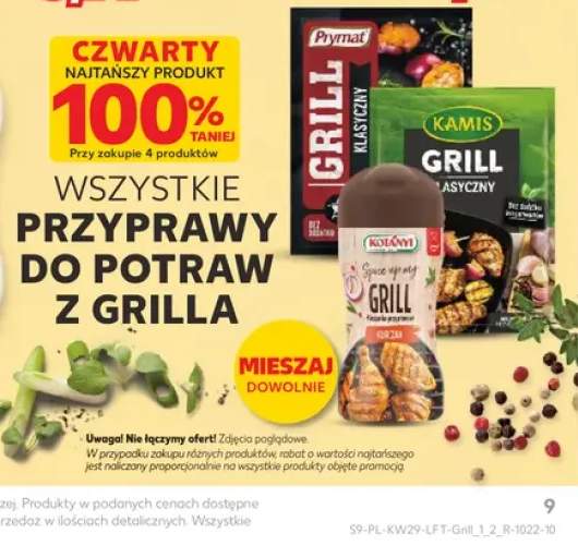 Przyprawy do potraw z grilla +3 warianty