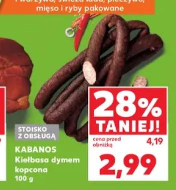 Kiełbasa dymem kopcona Kabanos