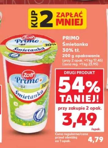 Śmietanka 30% Zott Primo 200 g