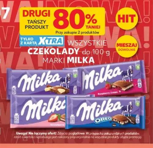 Czekolada mleczna Milka +2 warianty