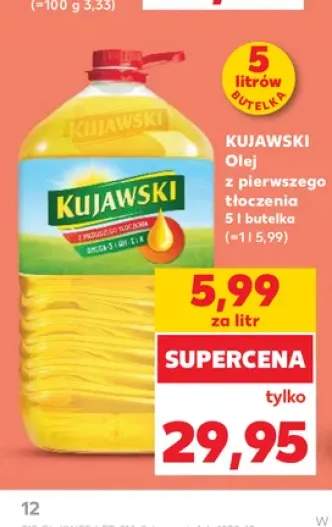 Olej rzepakowy Kujawski z pierwszego tłoczenia