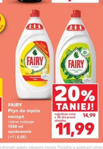Płyn do mycia naczyń Fairy Cytryna +1 wariant