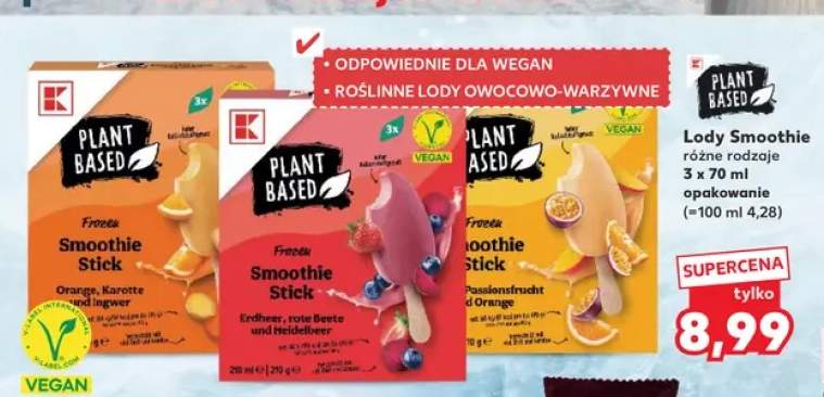 Lody Smoothie K-Classic pomarańcza marchew imbir +2 warianty