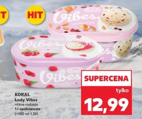 Lody Koral Vibes Mascarpone & Malina +1 wariant