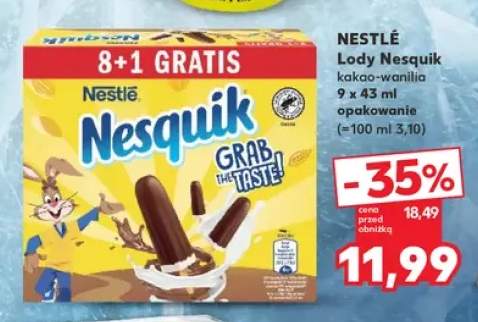 Lody Nestlé Nesquik kakao-wanilia 9-pak 43 ml