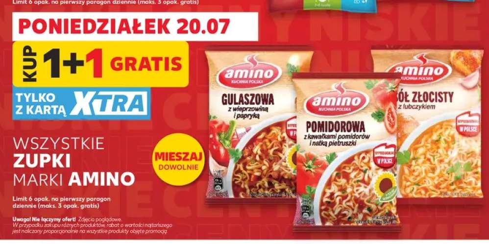 Zupki marki Amino +3 warianty