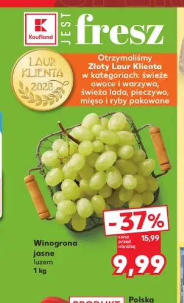 Winogrona jasne luzem