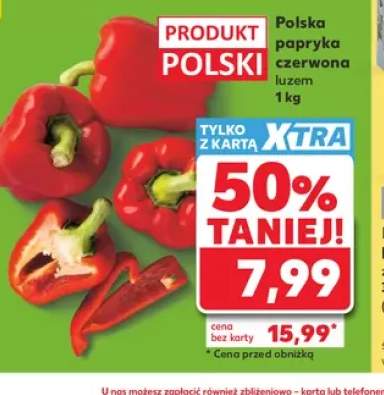 Papryka czerwona luzem