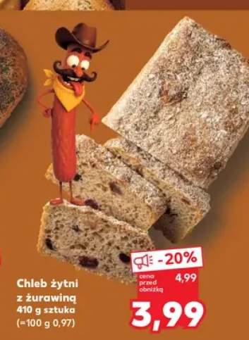 Chleb żytni z żurawiną