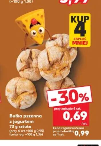 Bułka pszenna z jogurtem