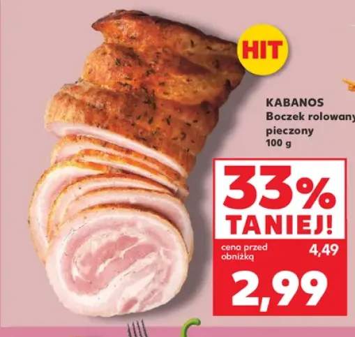 Boczek rolowany pieczony Kabanos
