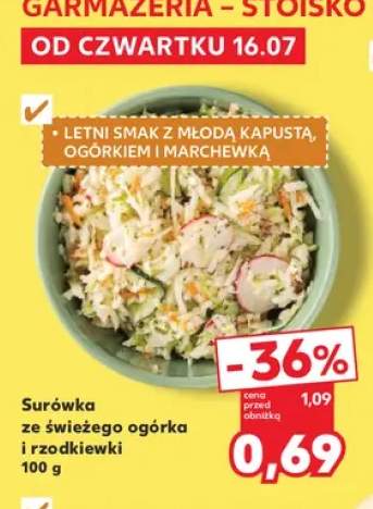 Surówka ze świeżego ogórka i rzodkiewki