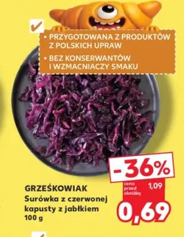 Surówka z czerwonej kapusty z jabłkiem Grześkowiak