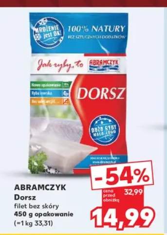 Ryba Dorsz filet bez skóry Abramczyk