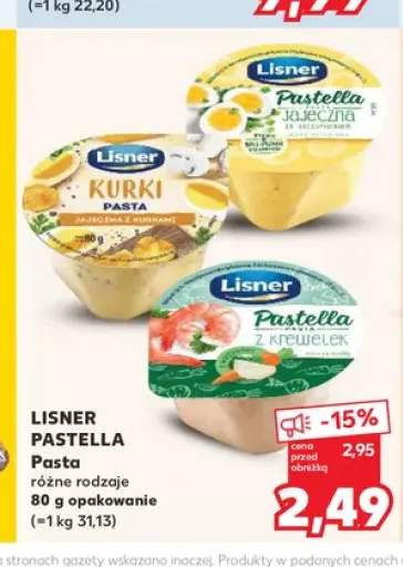 Pasta jajeczna Lisner Pastella +2 warianty