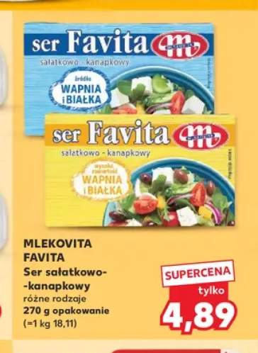 Ser sałatkowo-kanapkowy Mlekovita Favita niebieski +1 wariant