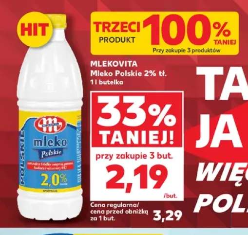 Mleko Polskie 2% tł. Mlekovita